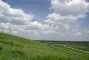 Вид на склон долины реки Кагальник