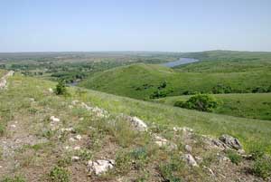 Донецкий кряж. Вид на долину Севрского Донца