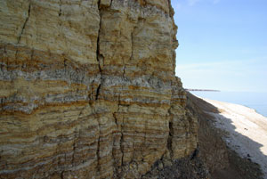 Фото 12. Песчаная толща в обрыве под скифскими глинами.